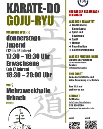Karate bei der TSG 2025